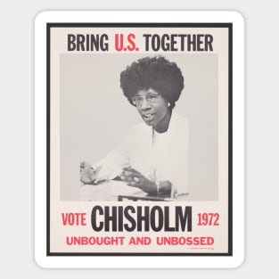 I Wish We Could Still Vote for Shirley Chisholm! Sticker